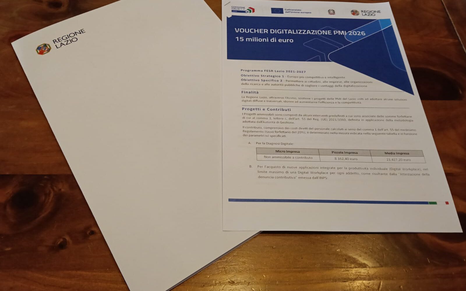 Presentazione del Voucher Digitalizzazione PMI 2026 della Regione Lazio