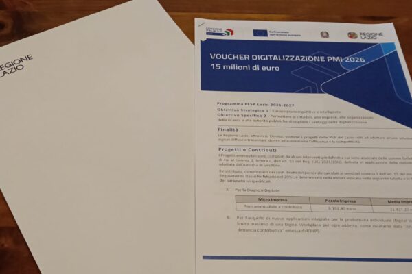 Presentazione del Voucher Digitalizzazione PMI 2026 della Regione Lazio